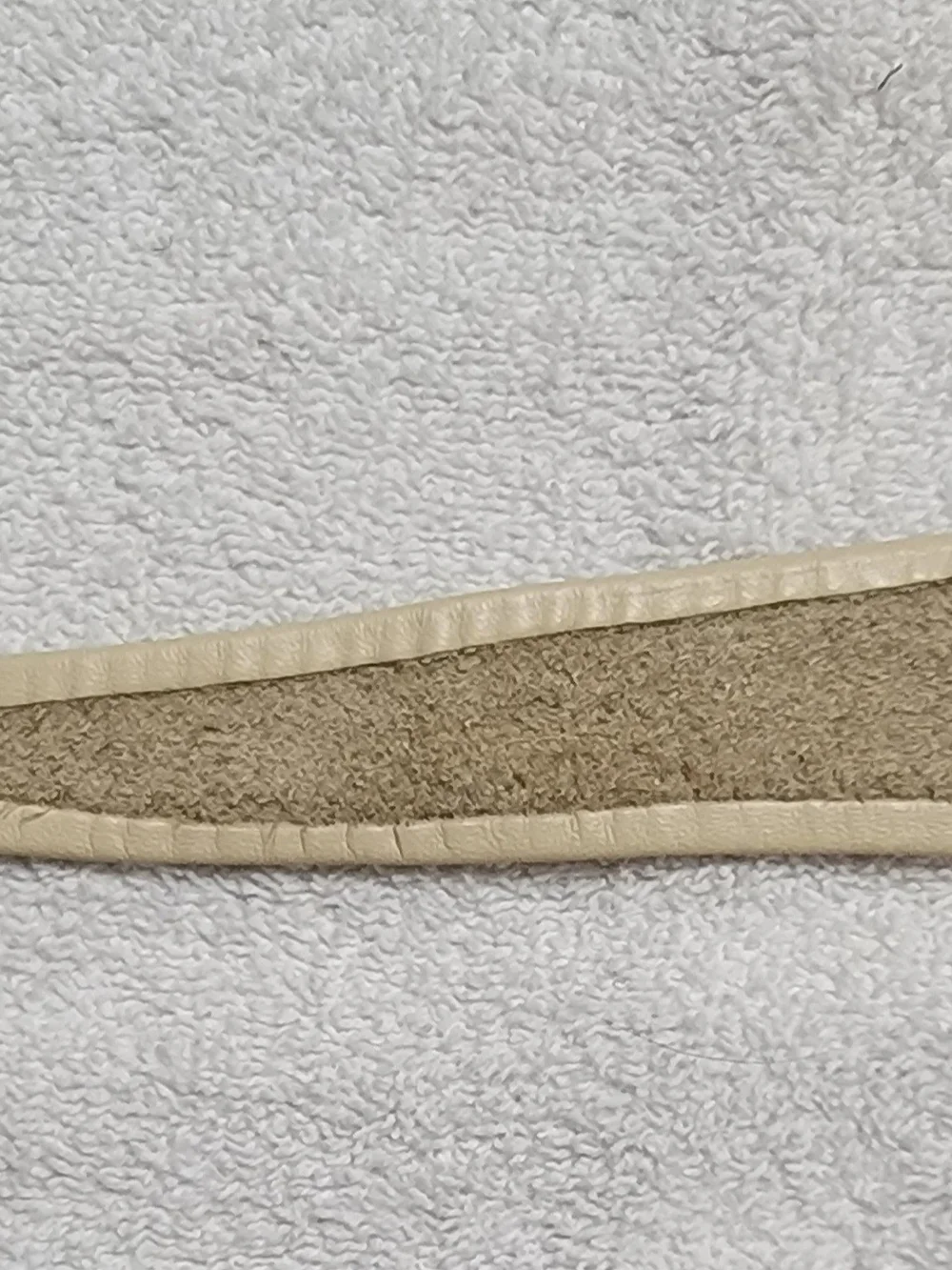 Vintage Women’s Braided Vegan Leather Tie Belt in Beige EUC